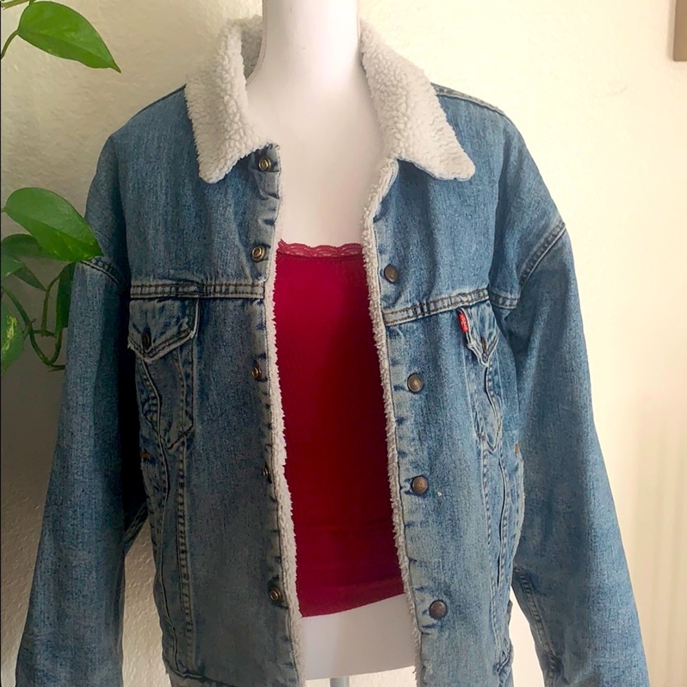 Vintage Levi's Denim Sherpa Jacket